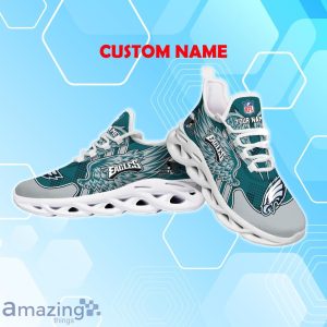 Philadelphia Eagles NFL Max Soul Shoes Custom Name Wings Design For Fans Product Photo 3