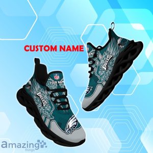Philadelphia Eagles NFL Max Soul Shoes Custom Name Wings Design For Fans Product Photo 1