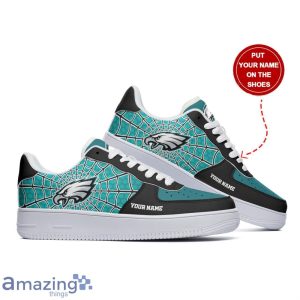 Philadelphia Eagles Personalized Name Sneakers Air Force Shoes Team Shoes Product Photo 1
