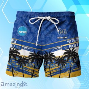 Pittsburgh Panthers Sport Team Hawaiian Shirt & Short Vintage Tropical Custom Name Product Photo 3
