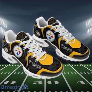 Pittsburgh Steelers Air Cushion Sports Shoes Custom Name Gifts For Football Fan Product Photo 2