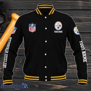 Pittsburgh Steelers Baseball Jacket Custom Name Sport Gifts For Fans Product Photo 2
