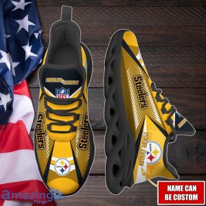 Pittsburgh Steelers Max Soul Shoes with Custom Name Option - Sport Gifts for Fans Product Photo 2
