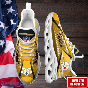 Pittsburgh Steelers Max Soul Shoes with Custom Name Option - Sport Gifts for Fans Product Photo 4