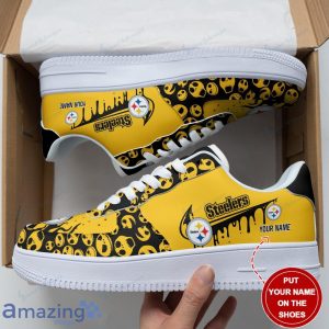 Pittsburgh Steelers Personalized Name Air Force Sneakers Shoes Ultra Shoes Limited Gift For Fans Product Photo 1