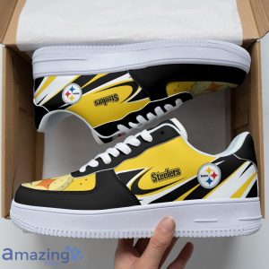 Pittsburgh Steelers Personalized Name Sneakers Air Force Shoes Team Shoes Product Photo 3