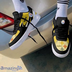 Pittsburgh Steelers Personalized Name Sneakers Air Force Shoes Team Shoes Product Photo 4