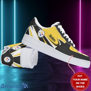 Pittsburgh Steelers Personalized Name Sneakers Air Force Shoes Team Shoes Product Photo 1