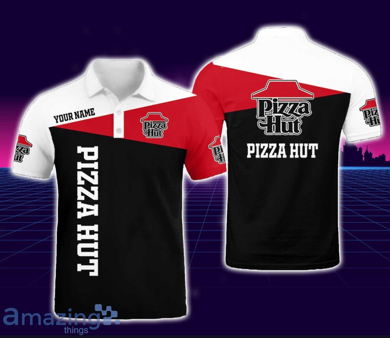 Pizza Hut 3D Polo Shirt Golf Lover Gift Polo Shirt For Men Women Custom Name image Pizza Hut 3D Polo Shirt Golf Lover Gift Polo Shirt For Men Women Custom Name Product Photo 1