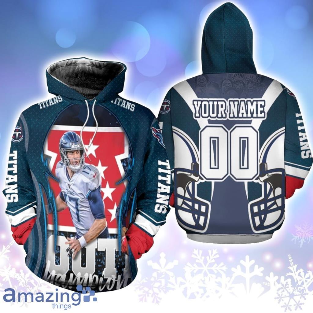 Ryan Tannehill 17 Tennessee Titans AFC South Division Champions Super Bowl Personalized Name And Number Hoodie 3D All Over Print Detailed Patterns Best Gift Product Photo 1