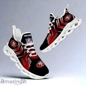 San Francisco 49ers Custom Name NFL Metal Style Design Max Soul Shoes Product Photo 3