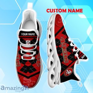 San Francisco 49ers Max Soul Shoes with Custom Name Option - A New Trend for Fans Product Photo 2