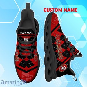 San Francisco 49ers Max Soul Shoes with Custom Name Option - A New Trend for Fans Product Photo 1