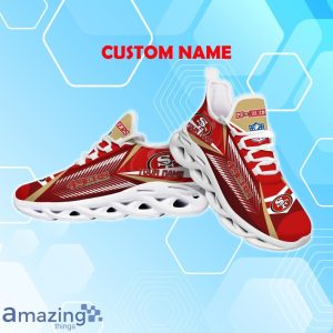 San Francisco 49ers Max Soul Shoes with Custom Name Option - Sport Gifts for Fans Product Photo 3