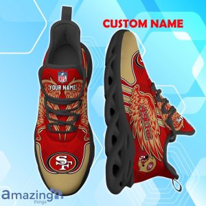 San Francisco 49ers NFL Max Soul Shoes Custom Name Wings Design For Fans Product Photo 2