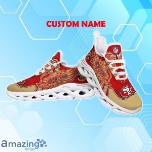 San Francisco 49ers NFL Max Soul Shoes Custom Name Wings Design For Fans Product Photo 3
