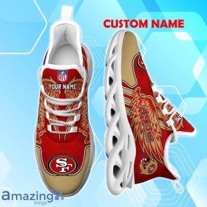 San Francisco 49ers NFL Max Soul Shoes Custom Name Wings Design For Fans Product Photo 4
