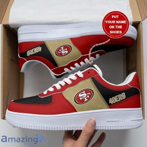San Francisco 49ers Personalized Name Air Force Sneakers Shoes Trending Gift For Fans Product Photo 2