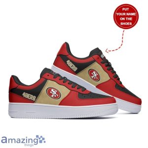 San Francisco 49ers Personalized Name Air Force Sneakers Shoes Trending Gift For Fans Product Photo 4