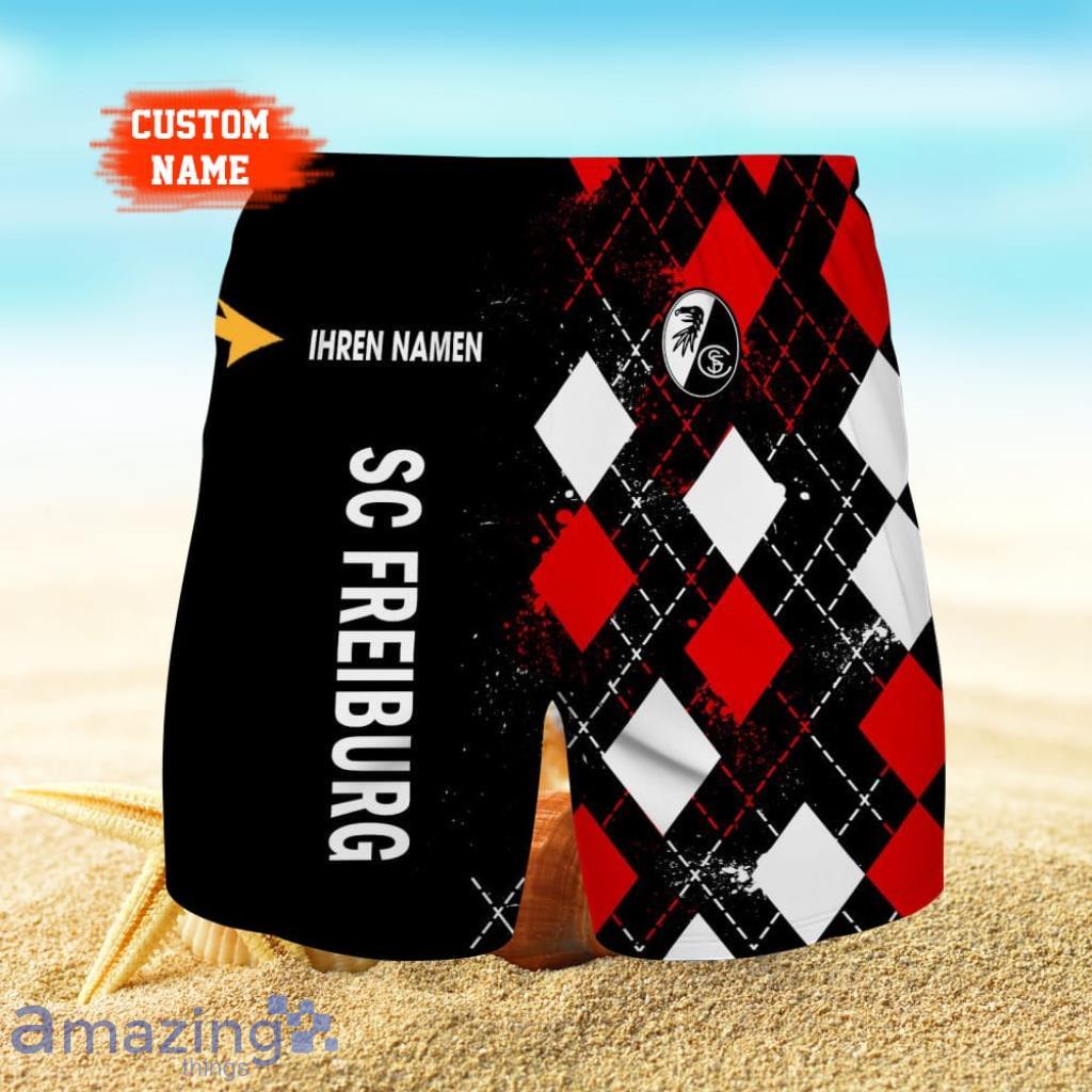 SC Freiburg II Logo Print 3D Short Hawaiian Custom Name Trending Summer For Men image SC Freiburg II Logo Print 3D Short Hawaiian Custom Name Trending Summer For Men Product Photo 1