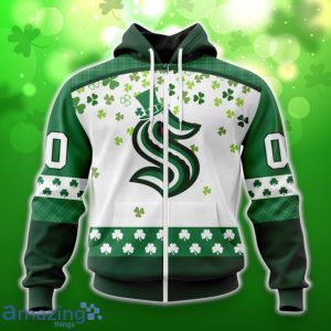 Seattle Kraken Special Design For St. Patrick Day 3D Shirt Hoodies Custom Number & Name Product Photo 2