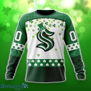 Seattle Kraken Special Design For St. Patrick Day 3D Shirt Hoodies Custom Number & Name Product Photo 4