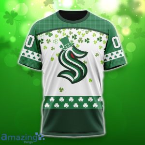 Seattle Kraken Special Design For St. Patrick Day 3D Shirt Hoodies Custom Number & Name Product Photo 6