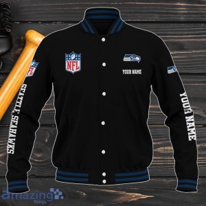 Seattle Seahawks Baseball Jacket Custom Name Sport Gifts For Fans Product Photo 2
