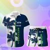 Seattle Seahawks Hawaiian Shirt And Short Palm Tree Custom Name