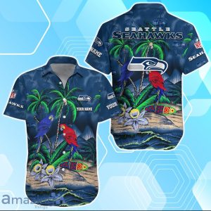 Seattle Seahawks Hawaiian Shirt Summer Gifts For Fans Custom Name Product Photo 1