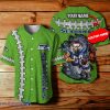 Seattle Seahawks NFL 3D Mascot Custom Name Baseball Jersey
