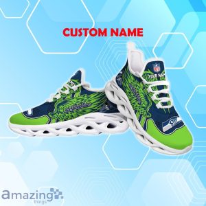 Seattle Seahawks NFL Max Soul Shoes Custom Name Wings Design For Fans Product Photo 3