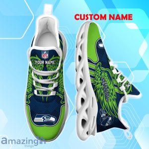 Seattle Seahawks NFL Max Soul Shoes Custom Name Wings Design For Fans Product Photo 4