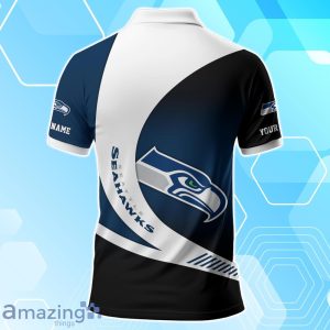 Seattle Seahawks Polo Shirt Custom Name Sport 3D Clothings For Fans image Seattle Seahawks Polo Shirt Custom Name Sport 3D Clothings For Fans Product Photo 3