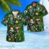 Skull Christmas Tree 3D Button Hawaiian Shirt Men And Women Aloha Summer Beach Gift