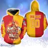 Snoopy Kansas City Chiefs Helmet AFC West Division Champions Super Bowl Personalized Name And Number Hoodie 3D All Over Print Detailed Patterns Best Gift