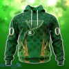 St. Louis Blues Full Green Design For St. Patrick’s Day 3D Shirt Hoodies Custom Number & Name