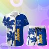 St. Louis Blues Hawaiian Shirt And Short Palm Tree Custom Name