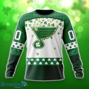 St. Louis Blues Special Design For St. Patrick Day 3D Shirt Hoodies Custom Number & Name image St. Louis Blues Special Design For St. Patrick Day 3D Shirt Hoodies Custom Number & Name Product Photo 4