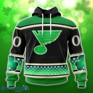 St. Louis Blues Specialized Hockey Celebrate St Patrick’s Day Unisex 3D Shirt Hoodies Custom Number & Name Product Photo 1