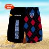 Stade Aurillacois Cantal Auvergne Logo Print 3D Short Hawaiian Custom Name Trending Summer For Men