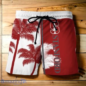 Stanford Cardinal Hawaiian Shirt And Short Palm Tree Custom Name Product Photo 3