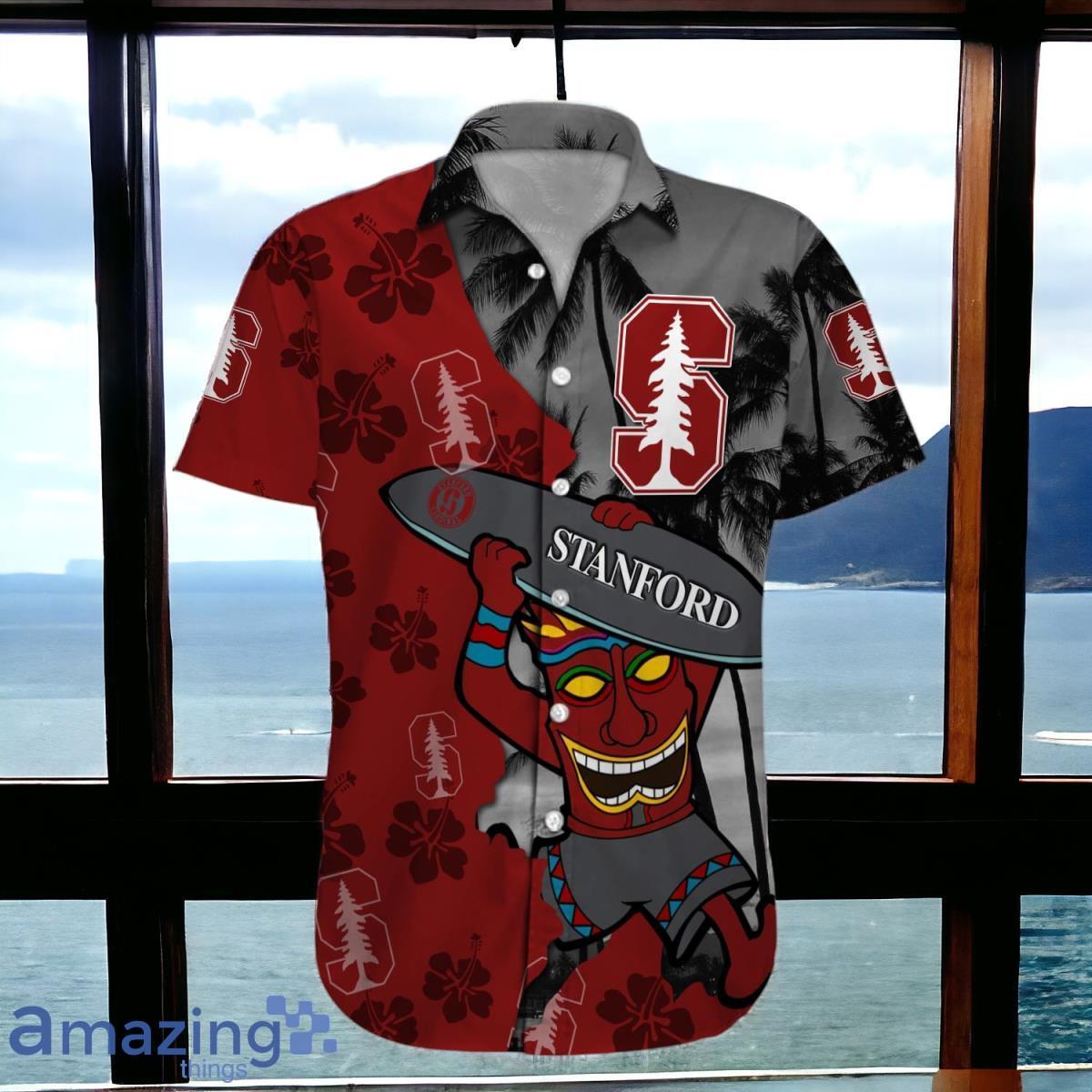 Stanford Cardinal Hawaiian Shirt Custom Name Style Gift image Stanford Cardinal Hawaiian Shirt Custom Name Style Gift Product Photo 3