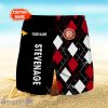 Stevenage Football Club NTTHA375 Logo Print 3D Short Hawaiian Custom Name Trending Summer For Men