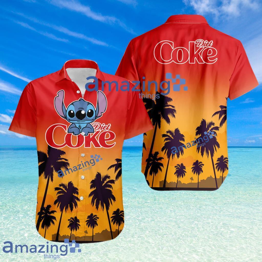 Stitch Diet Coke Logo Logo Button Down Hawaiian Shirt Tropical Beach Summer Bes Gift image Stitch Diet Coke Logo Logo Button Down Hawaiian Shirt Tropical Beach Summer Bes Gift Product Photo 1