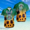 Stitch Starbucks Coffee Logo Button Down Hawaiian Shirt Tropical Beach Summer Bes Gift