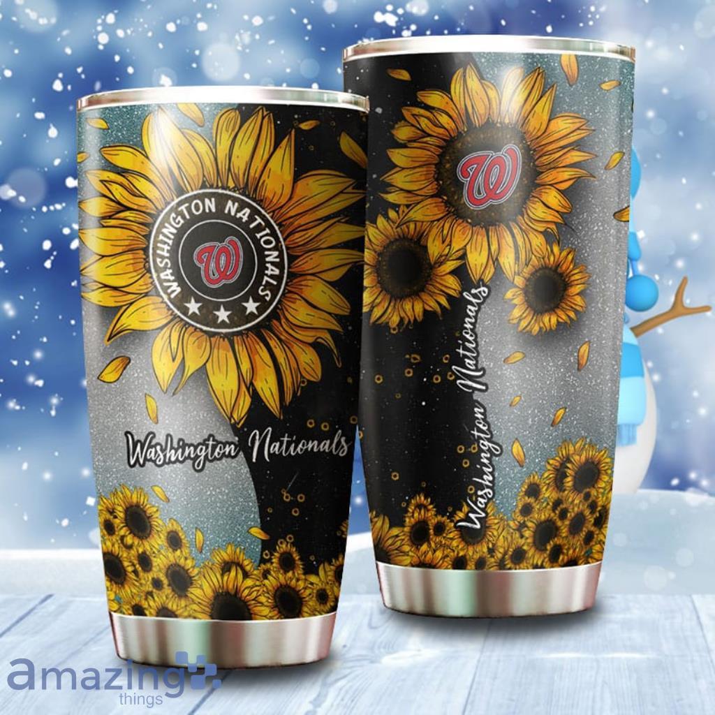 Sunflower Sunshine Washington Nationals MLB Tumbler 3D Printed image Sunflower Sunshine Washington Nationals MLB Tumbler 3D Printed Product Photo 1