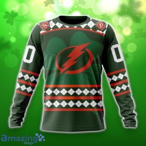 Tampa Bay Lightning Specialized Hockey Celebrate St Patrick’s Day Unisex 3D Shirt Hoodies Custom Number & Name Product Photo 4
