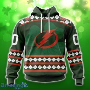 Tampa Bay Lightning Specialized Hockey Celebrate St Patrick’s Day Unisex 3D Shirt Hoodies Custom Number & Name Product Photo 1