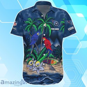 Tennessee Titans Hawaiian Shirt Summer Gifts For Fans Custom Name image Tennessee Titans Hawaiian Shirt Summer Gifts For Fans Custom Name Product Photo 2